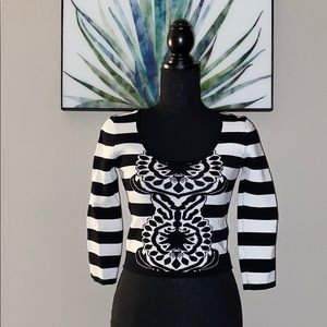 Jealous Tomato Jacquard Knit Top